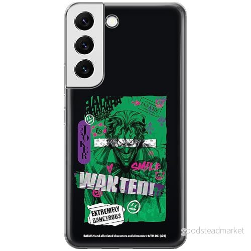 ERT GROUP mobiltelefonfodral för Samsung S22 PLUS originalt och officiellt licensierat DC mönster Joker 026 optimalt anpassad till formen på mobiltelefonen, fodral tillverkad av TPU plast 5905795052102