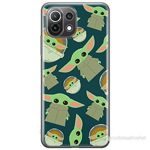 ERT GROUP mobiltelefonfodral för Xiaomi 11 LITE 4G/5G originalt och officiellt licensierat Star Wars mönster Baby Yoda 006, fodral tillverkad av TPU plast 5903932704549
