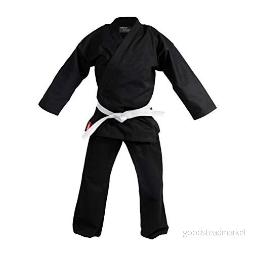 DEPICE Unisex vuxen kage karatedräkt, svart, 160 cm 4262412513417