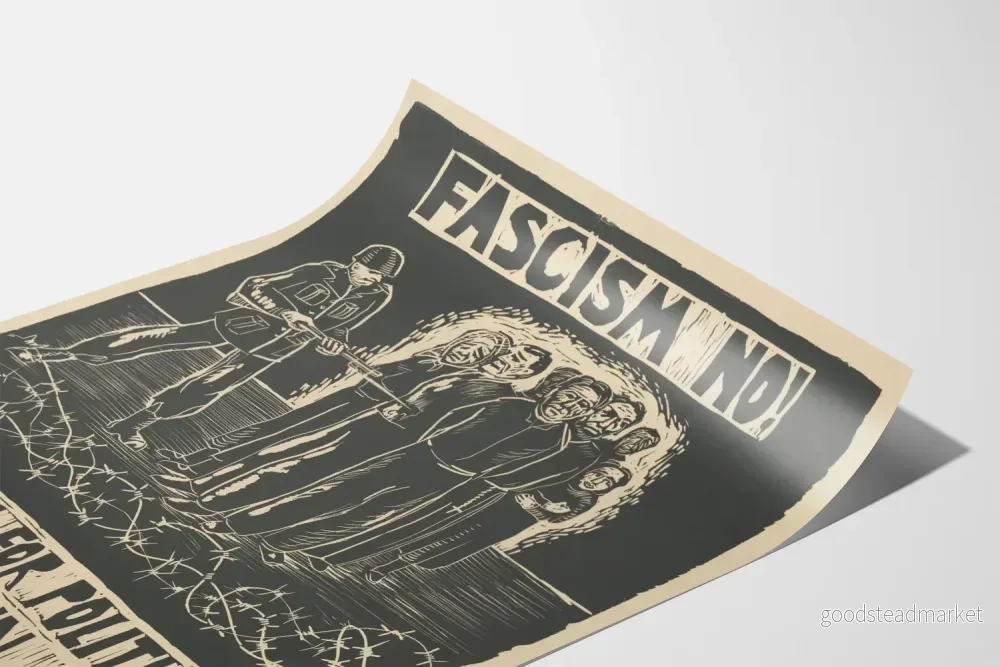 Affisch mot fascism Frihet för politiska fångar i Spanien - Bild 3