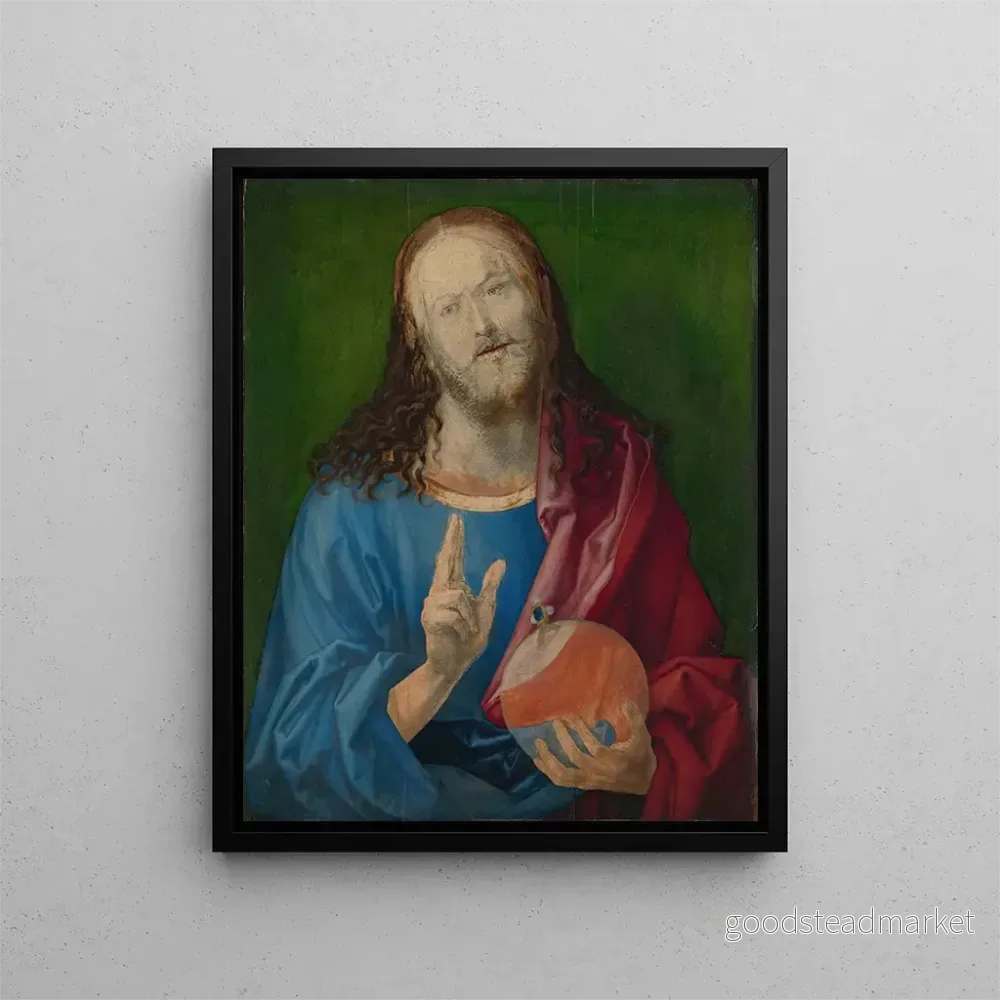 Målning av Frälsare av världen - Albrecht Dürer | Konsttryck