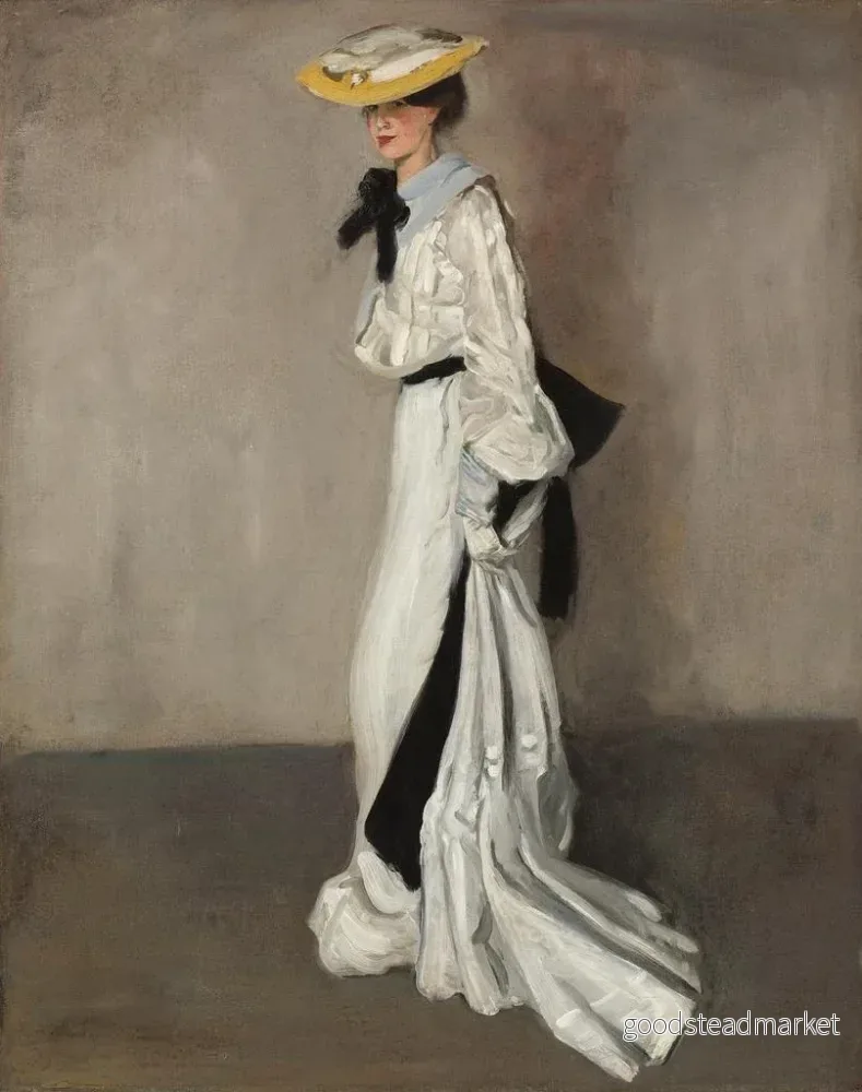Målning La femme en blanc - Alfred Henry Maurer | Konsttryck - Bild 2