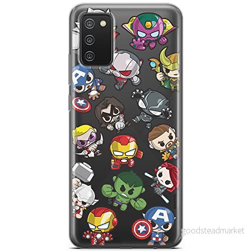 ERT GROUP mobiltelefonfodral för Samsung A02S originalt och officiellt licensierat Marvel mönster Avengers 024 optimalt anpassad till formen på mobiltelefonen, gedeeltelijk transparant 5904805189838