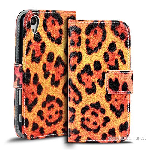 Conie mobilväska kompatibel med Sony Xperia Z5, färgglad vikfodral väska kortfickor stötsäkert fodral 4251114294649