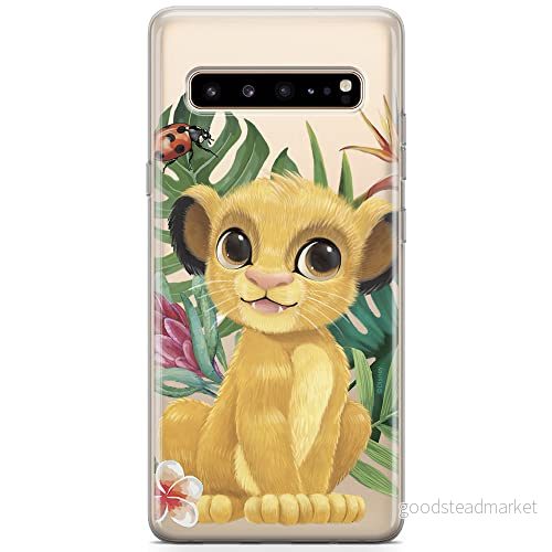 ERT GROUP Mobiltelefonskal för Samsung S10 5G original och officiellt licensierat Disney mönster The Lion King 004 anpassad till mobiltelefonens form, delvis transparent 5904805504235