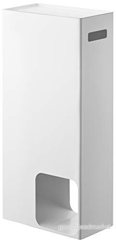 YAMAZAKI Torn toalettpappersdispenser, stål, vit, en storlek 4903208034555