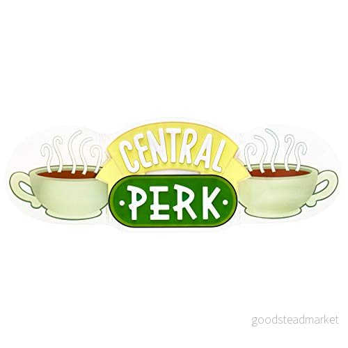 Paladone Central Perk Neon Light BDP väggmonterad belysningsskylt perfekt för sovrum, kontor, arbetsrum, matsal, lugnande stämningsljus i retro och ikoniska vänner belysning 5055964739843