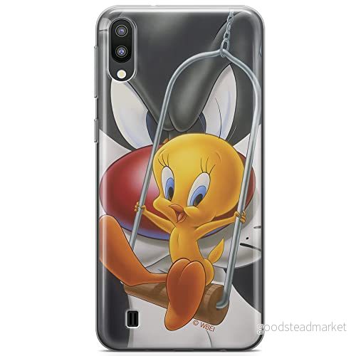 ERT GROUP mobiltelefonfodral för Samsung M10 originalt och officiellt licensierat Looney Tunes mönster Tweety 008 optimalt anpassad till formen på mobiltelefonen, fodral tillverkad av TPU plast 5902980325188