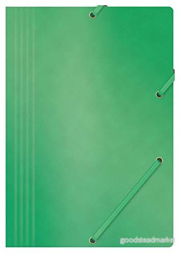 Office produkter mapp med gummiband pressning/kartong A4 390 GSM, grön, 5901503652930