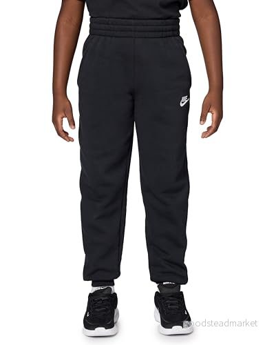 Nike Sportswear CLUB Unisex Träningsbyxor för barn, Storlek 147/158, Svart/Vit 196607241615