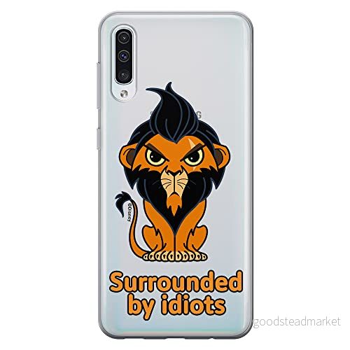 ERT GROUP mobiltelefonfodral för Samsung A50/ A50s/ A30s originalt och officiellt licensierat Disney mönster Scar 001 optimalt anpassad till formen på mobiltelefonen, gedeeltelijk transparant 5905131438591