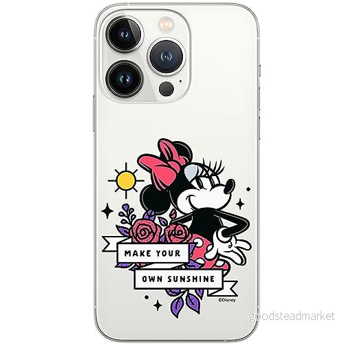 ERT GROUP mobiltelefonfodral för Iphone 13 PRO MAX originalt och officiellt licensierat Disney mönster Minnie 073 optimalt anpassad till formen på mobiltelefonen, gedeeltelijk transparant 5905795024819