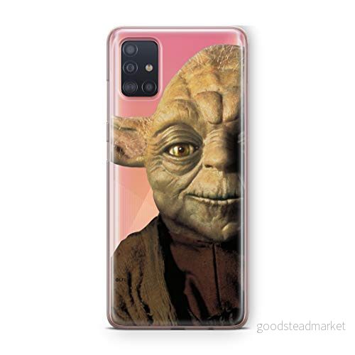 ERT GROUP mobiltelefonfodral för Samsung A51 originalt och officiellt licensierat Star Wars mönster Yoda 004 Vit optimalt anpassad till formen på mobiltelefonen, gedeeltelijk transparant 5903537508146
