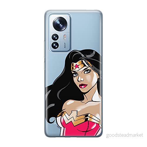 ERT GROUP mobiltelefonfodral för Xiaomi 12 / 12X originalt och officiellt licensierat DC mönster Wonder Woman 004 optimalt anpassad till formen på mobiltelefonen, gedeeltelijk transparant 5905511478582