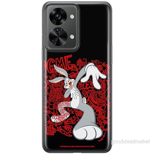 ERT GROUP mobiltelefonfodral för OnePlus NORD 2T 5G originalt och officiellt licensierat Looney Tunes mönster Bugs 018 anpassad till formen på mobiltelefonen, fodral tillverkad av TPU plast 5905795082178
