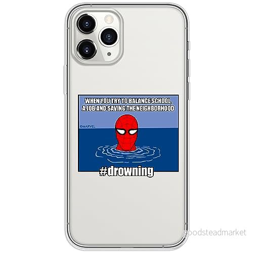 ERT GROUP mobiltelefonfodral för Iphone 11 PRO MAX originalt och officiellt licensierat Marvel mönster Spider Man 037 optimalt anpassad till formen på mobiltelefonen, gedeeltelijk transparant 5905795012595