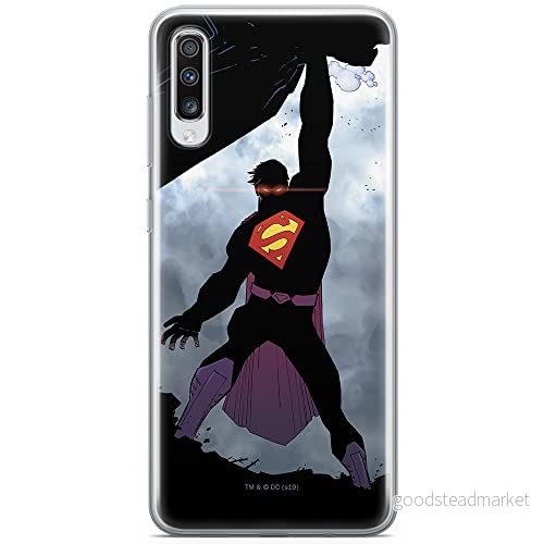ERT GROUP mobiltelefonfodral för Samsung A70 originalt och officiellt licensierat DC mönster Superman 008 optimalt anpassad till formen på mobiltelefonen, fodral tillverkad av TPU plast 5902980673890
