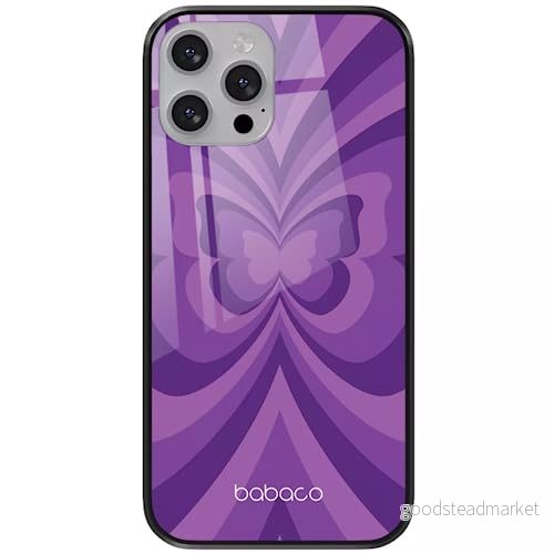 ERT GROUP mobiltelefonfodral för Apple Iphone 13 PRO originalt och officiellt licensierat Babaco mönster Butterflies 001 tillverkad av härdat glas, skyddsfodral 5904805880544