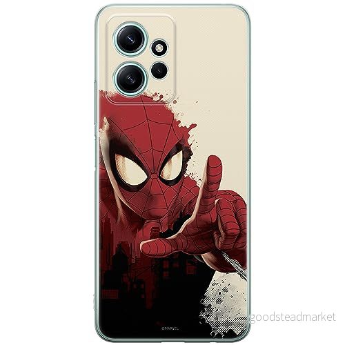 ERT GROUP mobiltelefonfodral för Xiaomi REDMI NOTE 12 4G originalt och officiellt licensierat Marvel mönster Spider Man 006 anpassad till formen på mobiltelefonen, fodral tillverkad av TPU plast 5905511952327