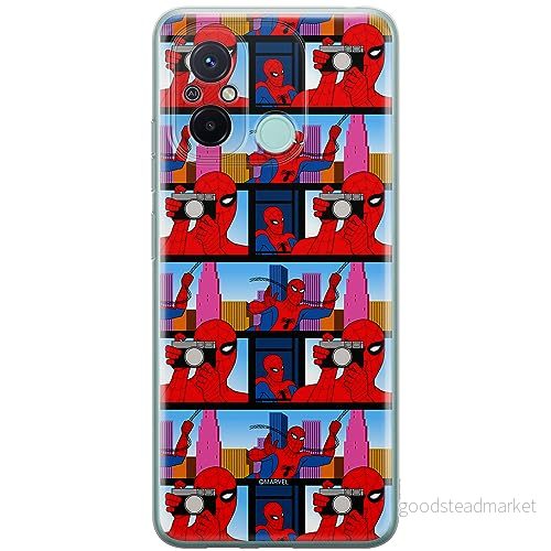 ERT GROUP mobiltelefonfodral för Xiaomi REDMI 12C/ 11A originalt och officiellt licensierat Marvel mönster Spider Man 038 anpassad till formen på mobiltelefonen, fodral tillverkad av TPU plast 5905795013776