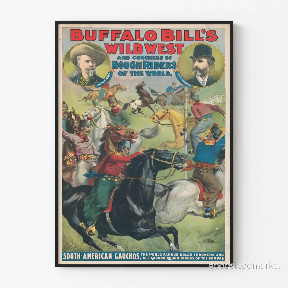 Poster av Buffalo Bills Vilda Väst och de Sydamerikanska Gauchos