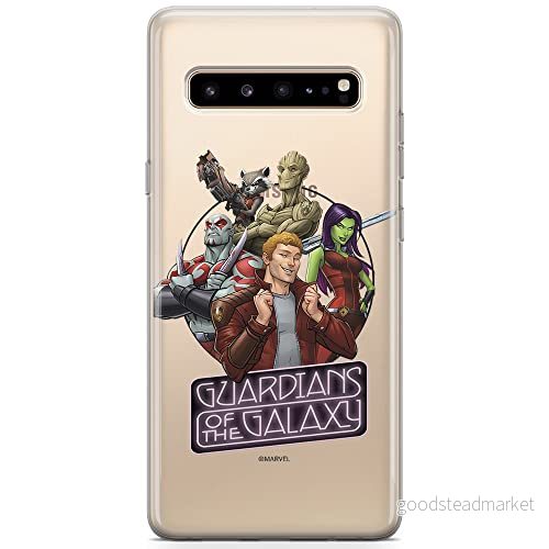 ERT GROUP Mobiltelefonskal för Samsung S10 5G original och officiellt licensierat Marvel mönster Gaurdians of The Galaxy 009 anpassad perfekt till mobiltelefonens form, delvis transparent 5904805500923