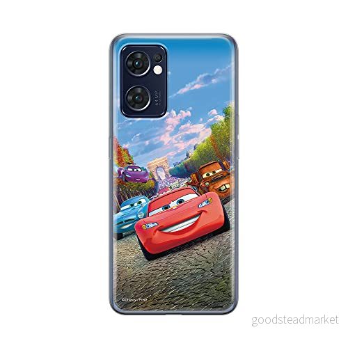 ERT GROUP mobiltelefonfodral för Oppo RENO 7 5G originalt och officiellt licensierat Disney mönster Cars 001 optimalt anpassad till formen på mobiltelefonen, fodral tillverkad av TPU plast 5905511309015