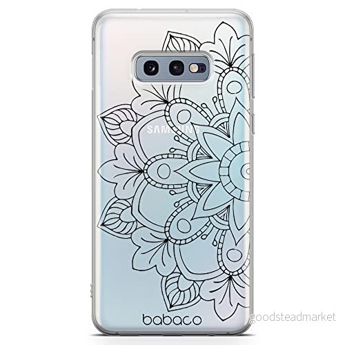 ERT GROUP mobiltelefonfodral för Samsung S10e originalt och officiellt licensierat Babaco mönster Mandalas 005 Vit optimalt anpassad till formen på mobiltelefonen, gedeeltelijk transparant 5904805835315