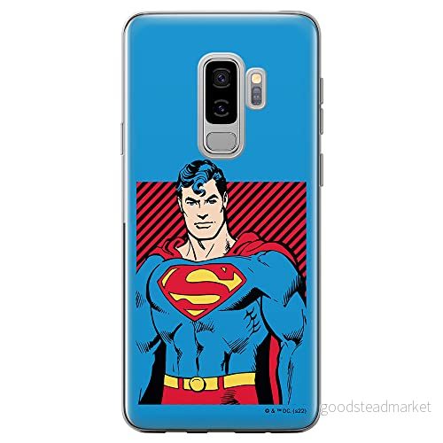 ERT GROUP mobiltelefonfodral för Samsung S9 PLUS originalt och officiellt licensierat DC mönster Superman 029 optimalt anpassad till formen på mobiltelefonen, fodral tillverkad av TPU plast 5905131568380