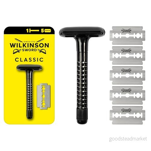Wilkinson Sword blad klassisk dubbelkantad rakhyvel + 5 4027800015504