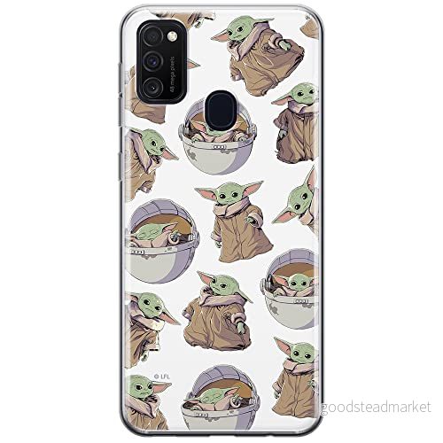 ERT GROUP mobiltelefonfodral för Samsung M21 originalt och officiellt licensierat Star Wars mönster Baby Yoda 028 optimalt anpassad till formen på mobiltelefonen, fodral tillverkad av TPU plast 5904805096075