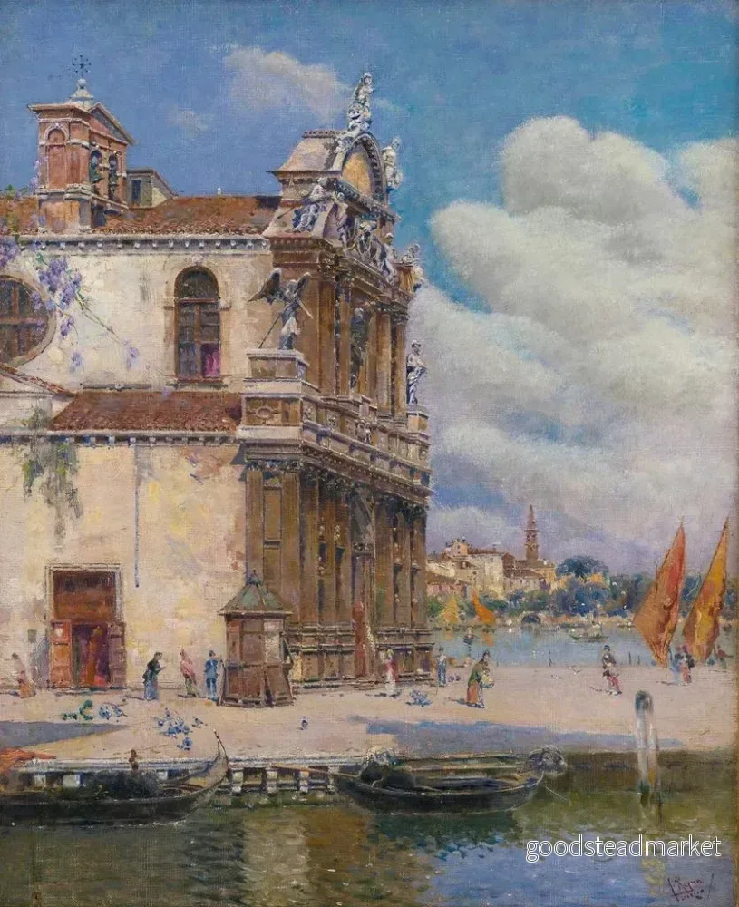 Målning Sainte Marie Zobenigo - Antonio María de Reyna Manescau | Konsttryck - Bild 2
