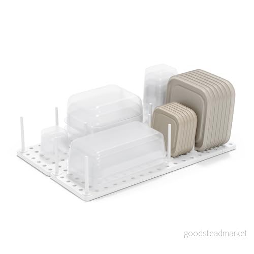 Umbra Peggy köksskåp, hylla och låda organiseringsbricka justerbart förvaringssystem, vit, Weiss 28295504058