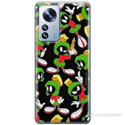 ERT GROUP mobiltelefonfodral för Xiaomi 12 / 12X originalt och officiellt licensierat Looney Tunes mönster Marvin 004 optimalt anpassad till formen på mobiltelefonen, fodral tillverkad av TPU plast 5905511634797