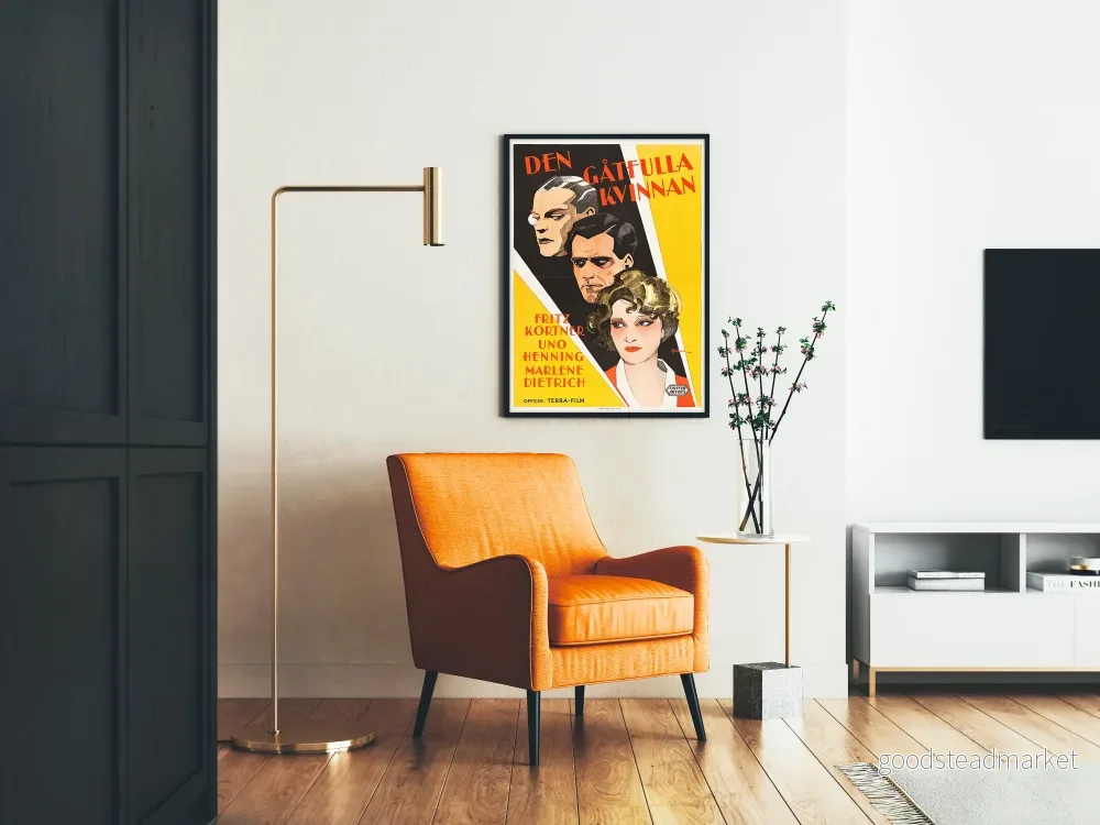 Vintageposter Den Gåtfulla Kvinnan med Marlene Dietrich - Bild 2