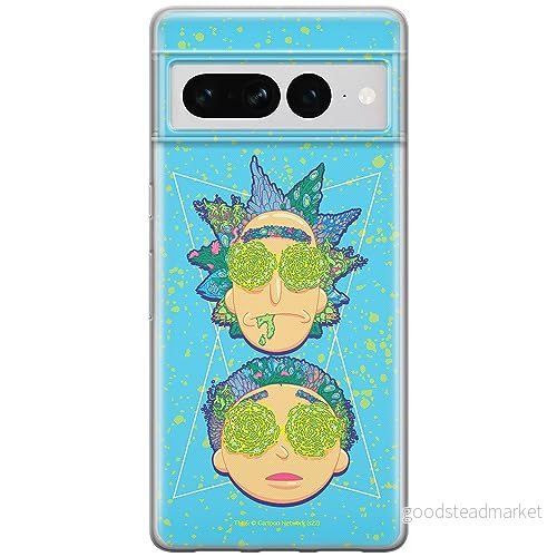 ERT GROUP mobiltelefonfodral för Google PIXEL 7 PRO originalt och officiellt licensierat Rick and Morty mönster & 023 anpassad till formen på mobiltelefonen, fodral tillverkad av TPU plast 5905795175115