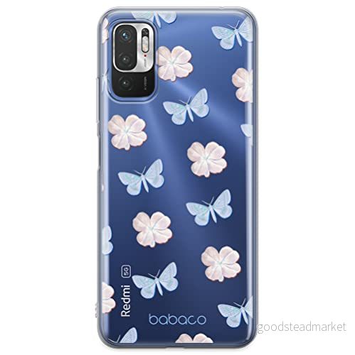 ERT GROUP mobiltelefonfodral för Xiaomi REDMI NOTE 10 5G / POCO M3 PRO originalt och officiellt licensierat Babaco mönster Flowers 043 anpassad till formen på mobiltelefonen, gedeeltelijk transparant 5905131320186
