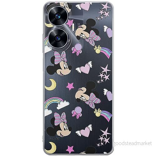 ERT GROUP mobiltelefonfodral för Realme C55 originalt och officiellt licensierat Disney mönster Minnie 031 optimalt anpassad till formen på mobiltelefonen, gedeeltelijk transparant 5905511859763
