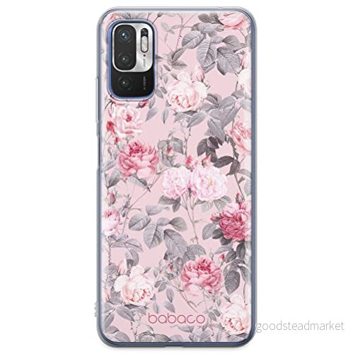 ERT GROUP mobiltelefonfodral för Xiaomi REDMI NOTE 10 5G / POCO M3 PRO originalt och officiellt licensierat Babaco mönster Flowers 054, fodral tillverkad av TPU plast 5905131352668