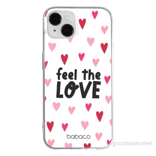 ERT GROUP mobiltelefonfodral för Apple Iphone 14 PLUS originalt och officiellt licensierat Babaco mönster Feel the love 001 optimalt anpassad till formen på mobiltelefonen, gedeeltelijk transparant 5905131899538