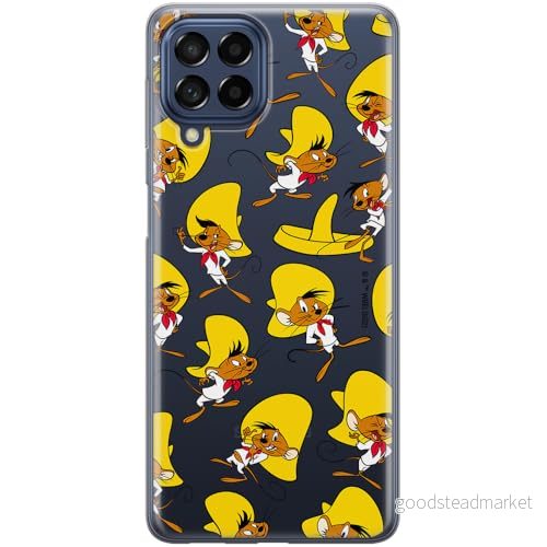 ERT GROUP mobiltelefonfodral för Samsung M53 5G originalt och officiellt licensierat Looney Tunes mönster Speedy Gonzales 001 optimalt anpassad till formen på mobiltelefonen, gedeeltelijk transparant 5905511647650