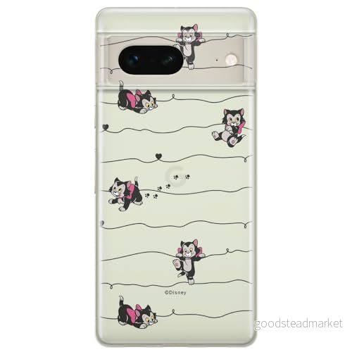 ERT GROUP mobiltelefonfodral för Google PIXEL 7 originalt och officiellt licensierat Disney mönster Cat Figaro 001 optimalt anpassad till formen på mobiltelefonen, gedeeltelijk transparant 5905795139544