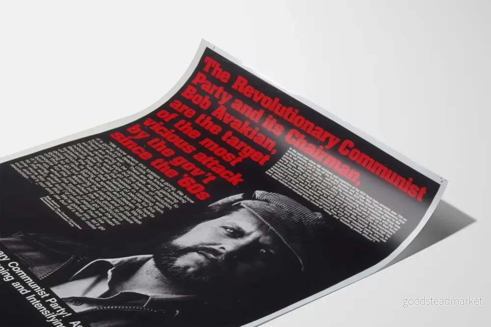 Vintageaffisch av revolutionären Bob Avakian och det kommunistiska partiet - Bild 3
