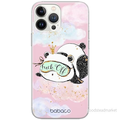 ERT GROUP mobiltelefonfodral för Iphone 13 PRO MAX originalt och officiellt licensierat Babaco mönster Panda 001 optimalt anpassad till formen på mobiltelefonen, fodral tillverkad av TPU plast 5904805671524