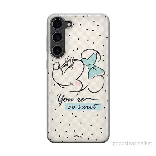 ERT GROUP mobiltelefonfodral för Samsung S23 PLUS originalt och officiellt licensierat Disney mönster Minnie 042 optimalt anpassad till formen på mobiltelefonen, fodral tillverkad av TPU plast 5905511440626