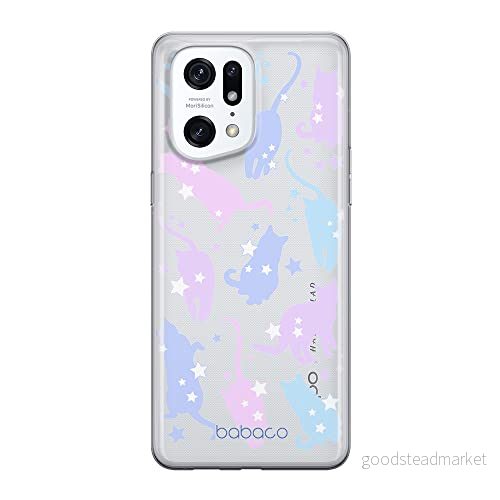 ERT GROUP mobiltelefonfodral för Oppo FIND X5 PRO originalt och officiellt licensierat Babaco mönster Cats 016 optimalt anpassad till formen på mobiltelefonen, gedeeltelijk transparant 5905511413774