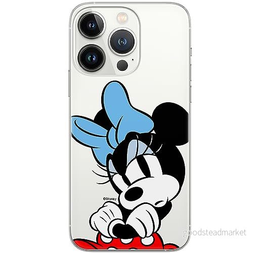 ERT GROUP mobiltelefonfodral för Iphone 13 PRO MAX originalt och officiellt licensierat Disney mönster Minnie 077 optimalt anpassad till formen på mobiltelefonen, gedeeltelijk transparant 5905795028978