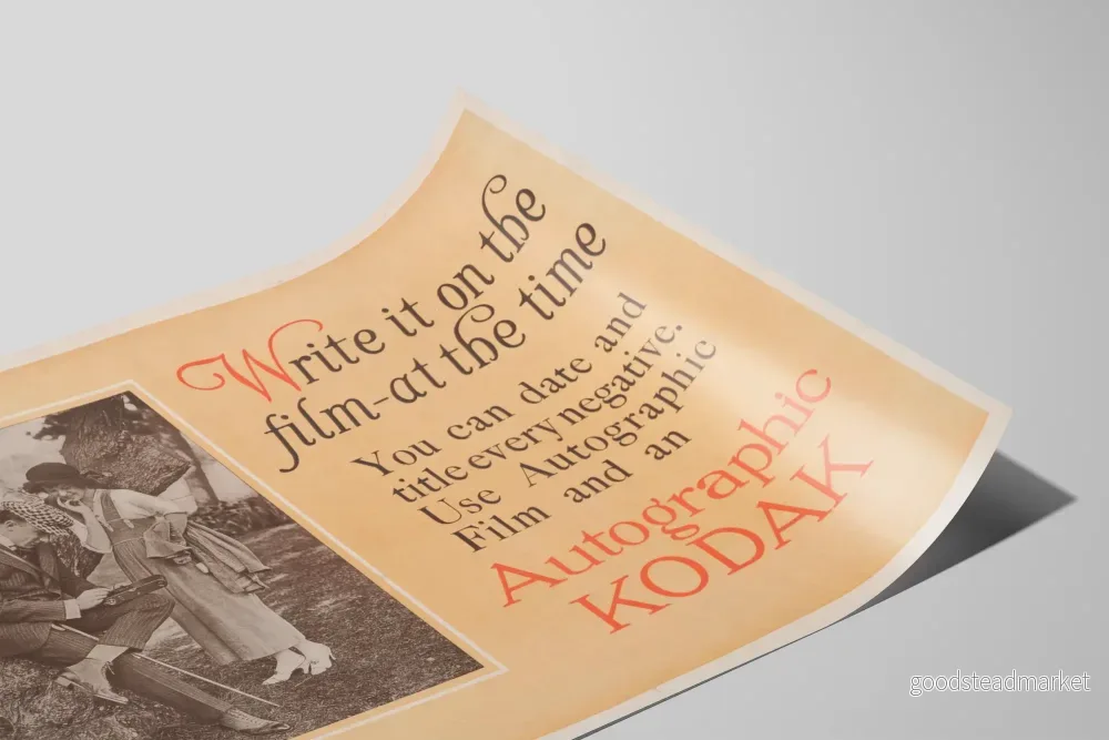 Vintage Kodak Autographic Film poster för väggdekoration - Bild 2