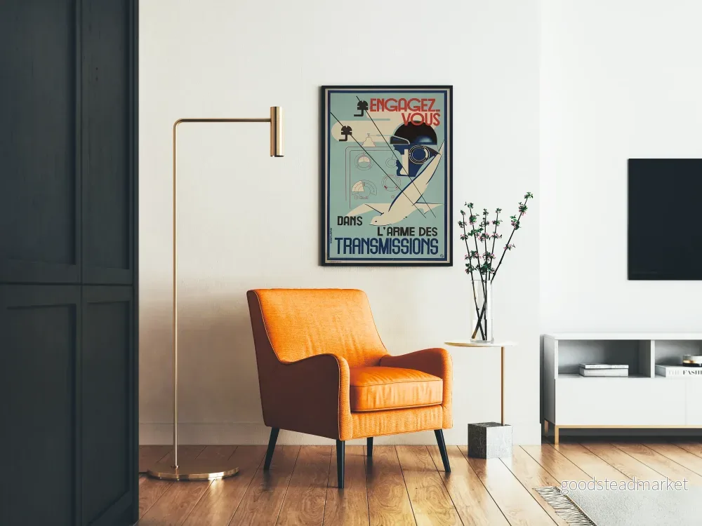 Vintage militär poster Engagera sig i Försvarsmakten för Kommunikation - Bild 2