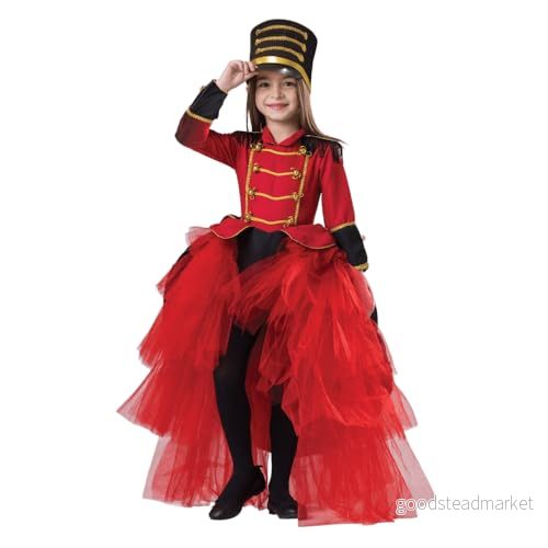 Dress Up America Band Majorette Costume Nötknäpparens Kostym För Tjejer Toy Soldier Uniform Barn Nutcracker 786138804689